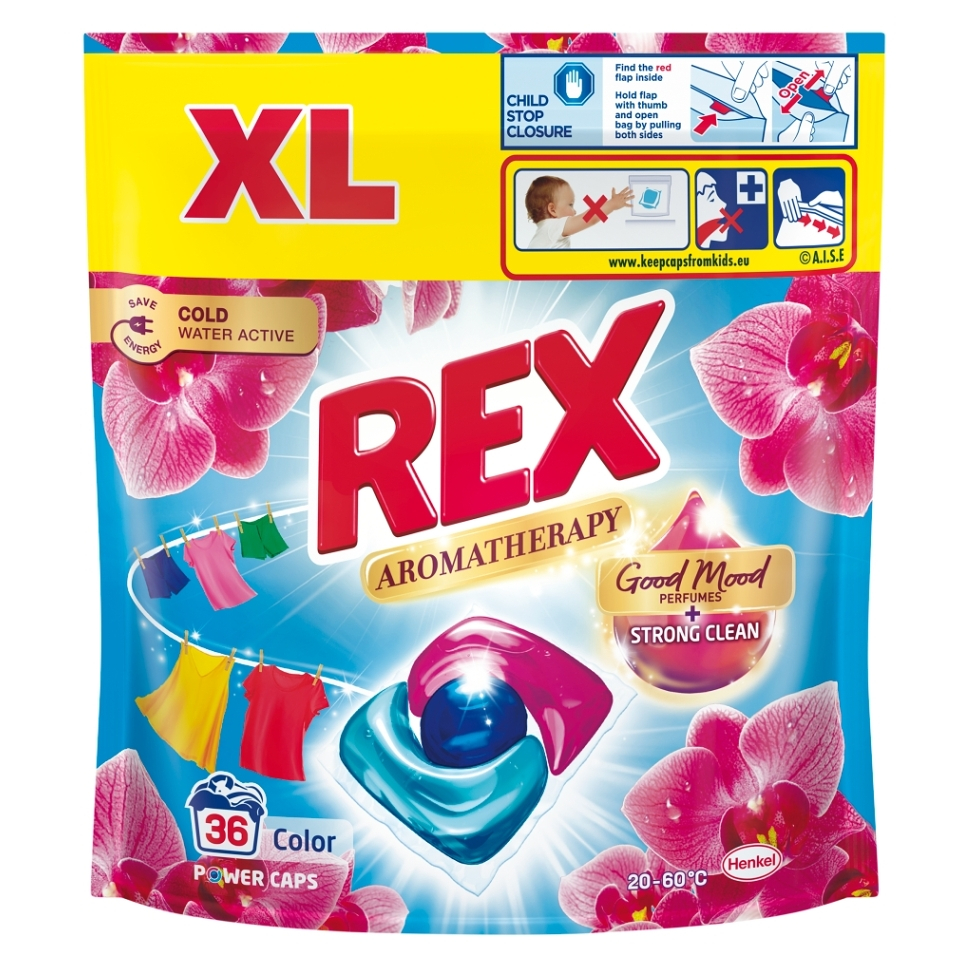 E-shop REX Aromatherapy pracie kapsule Orchid Color 36 praní