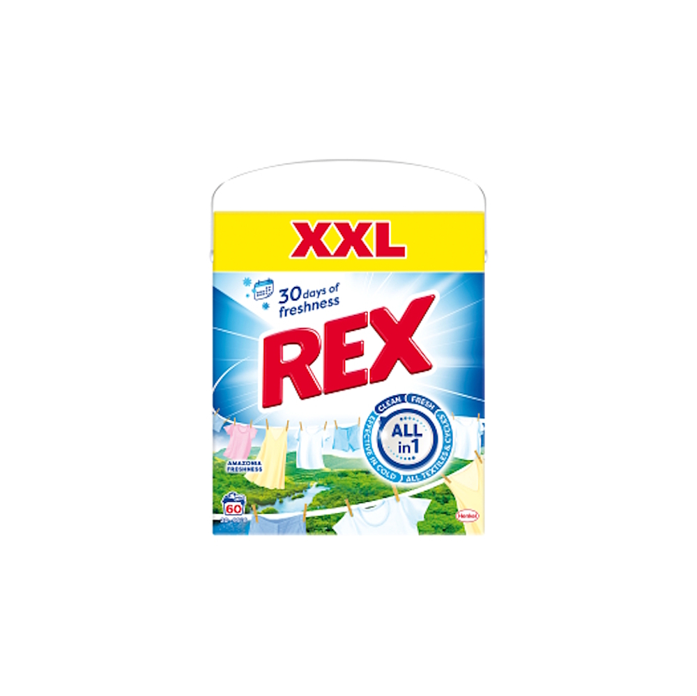 E-shop REX Prací prášok Amazonia Freshness Box 60 pranie 3,3 kg