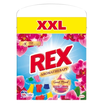 REX Aromatherapy prací prášok Orchid Color Box 54 praní 2,97 kg (Pracie prášky)