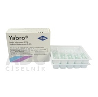 YABRO roztok na rozprašovanie s kyselinou hyalurónovou 0,3%, sterilný 30 ml