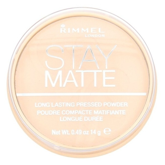 Rimmel London Stay Matte Long Lasting Pressed Powder 14g 001 Transparent