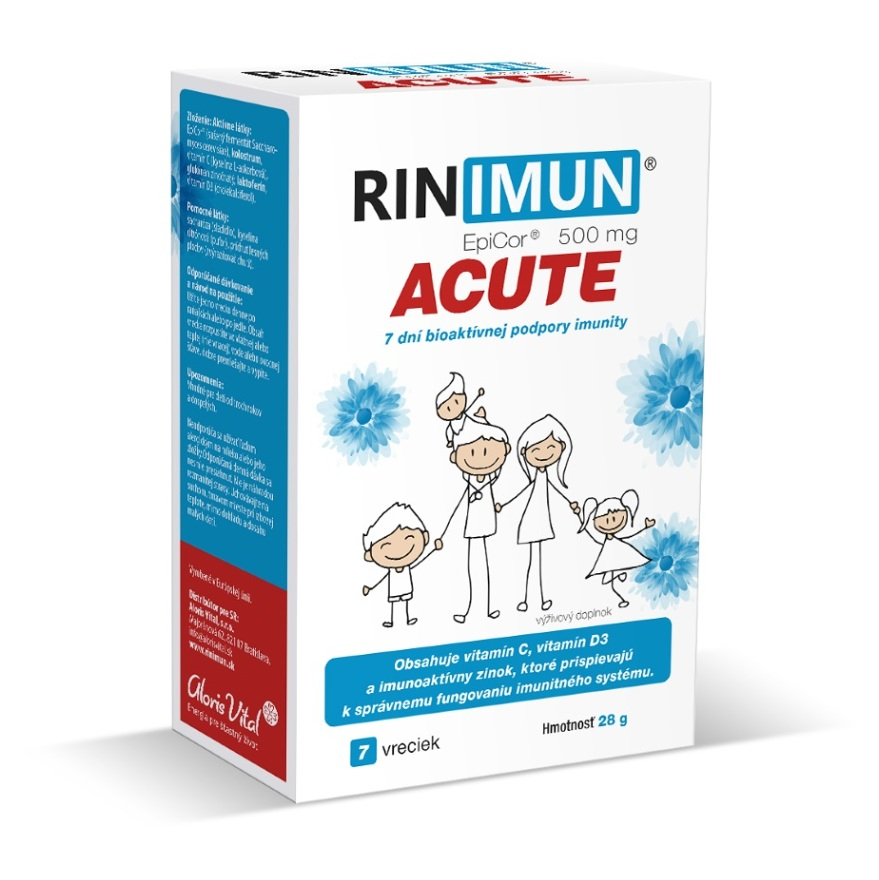 RINIMUN ACUTE 7 dní bioaktívnej podpory imunity 7 vrecúšok kúpite na Mojalekaren.sk