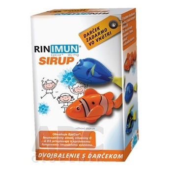 RINIMUN sirup 2x120 ml + DARČEK roboryba (Prípravky na imunitu s prírodnými zložkami)