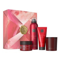 RITUALS Ritual of Sakura Renewing Routine Set M Sprchová pena 200 ml + telový peeling 125 g + telový krém 100 ml + sviečka 140 g Darčekové balenie
