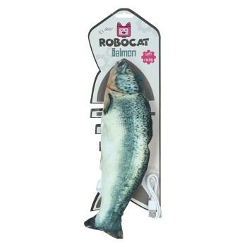 ROBOCAT Fish Salmon madnip USB hračka pre mačky 30 cm (Hračky pre mačky) - Elektronické