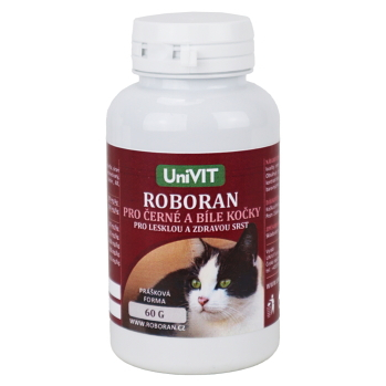 ROBORAN H pre čierne a biele mačky prášok 60 g (Veterinárne výživové doplnky na srsť)
