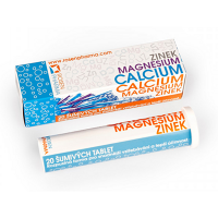 ROSEN PHARMA Calcium Magnesium Zinok 20 šumivých tabliet
