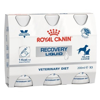 ROYAL CANIN Recovery Liquid tekutý nápoj pre psy a mačky 3 x 200 ml