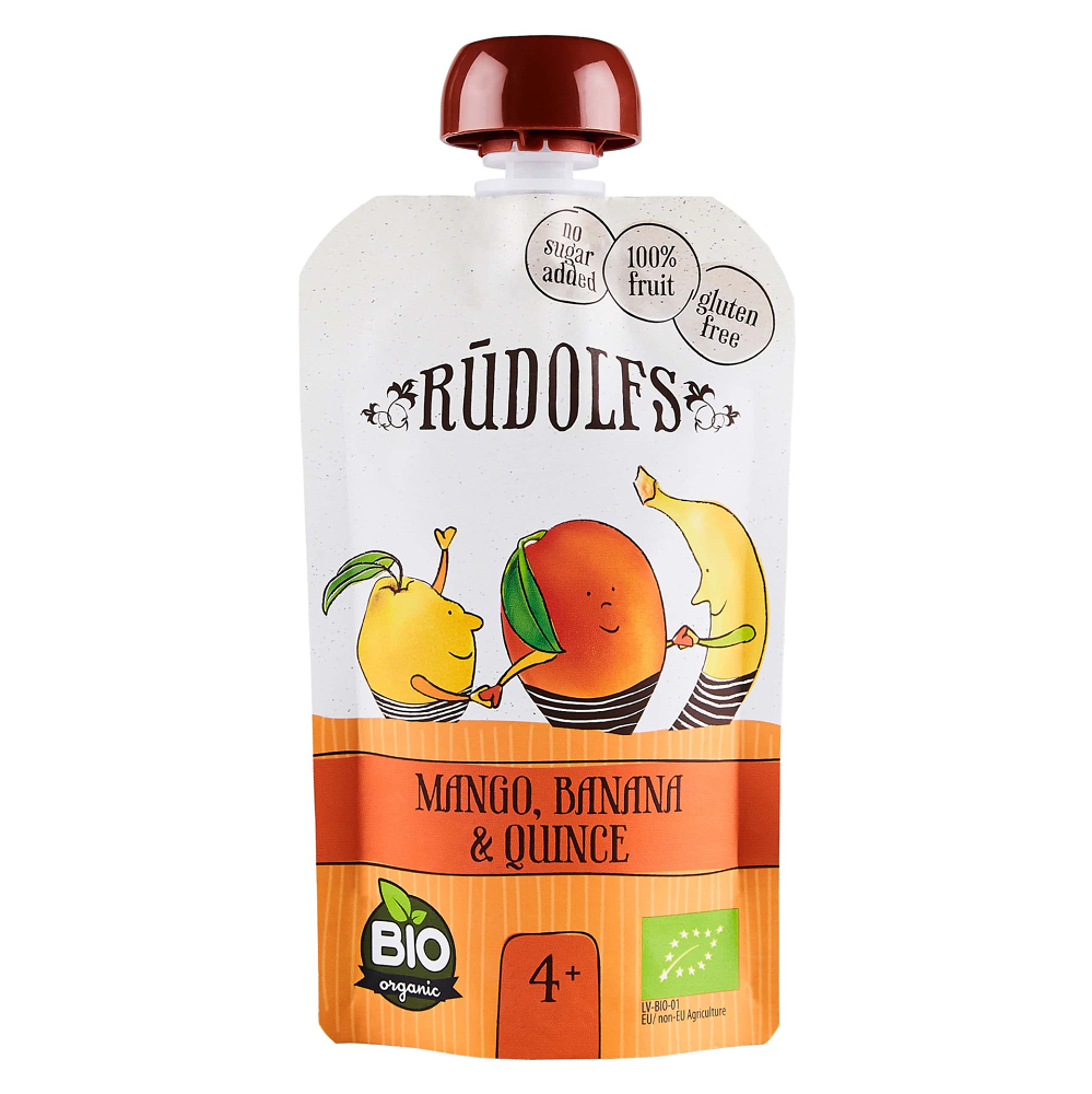 Rudolf’s BIO mango, banán a dule ovocný príkrm 110 g kúpite na Mojalekaren.sk