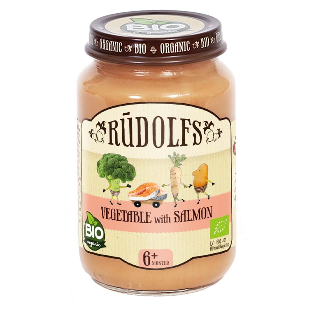 Rudolf’s BIO zelenina s lososom detský príkrm 190 g