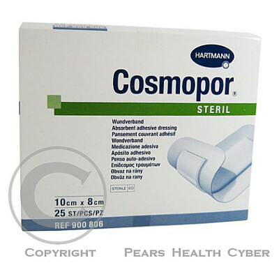 COSMOPOR RYCHLOOBVAZ  STERILNÝ 10X8CM 25 KS