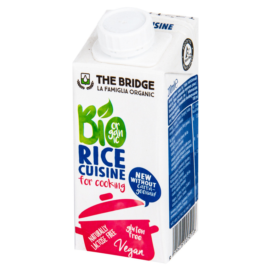 THE BRIDGE Ryžová alternatíva smotany na varenie 200 ml BIO