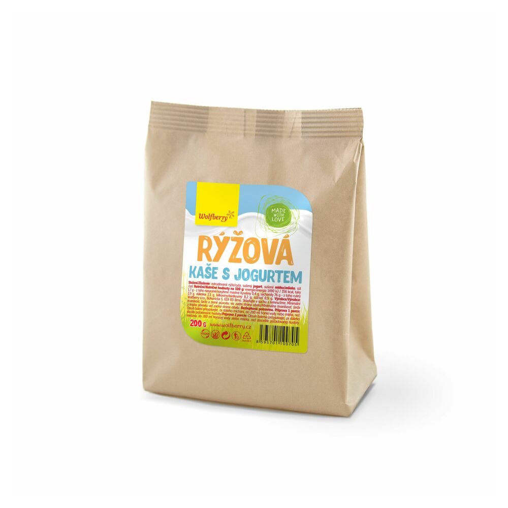 WOLFBERRY Ryžová kaša s jogurtom 200 g