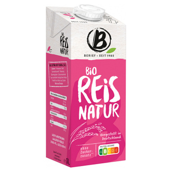 BERIEF Ryžový nápoj Natur 1 l BIO