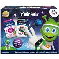 WALMARK Marťankovia gummy s bazou čiernou + emojis + marťahodinky set