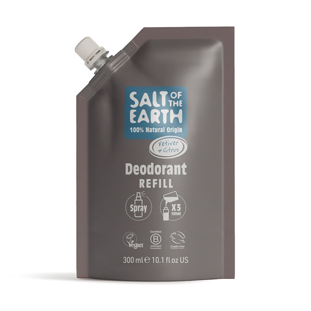 SALT OF THE EARTH Náplň dezodorant spray vetiver & citrus 300 ml