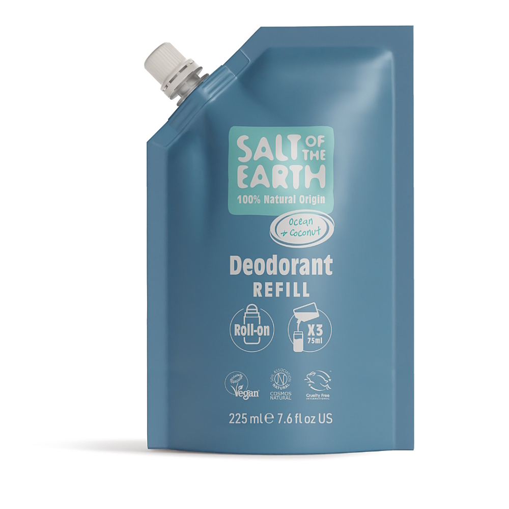 SALT OF THE EARTH Náplň prírodná deo roll-on ocean & coconut 225 ml