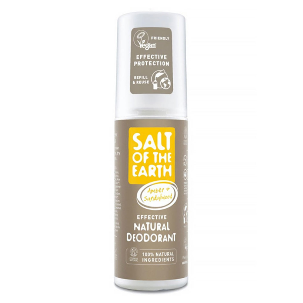 E-shop SALT OF THE EARTH Prírodný minerálny dezodorant spray Amber & Santalwood 100 ml