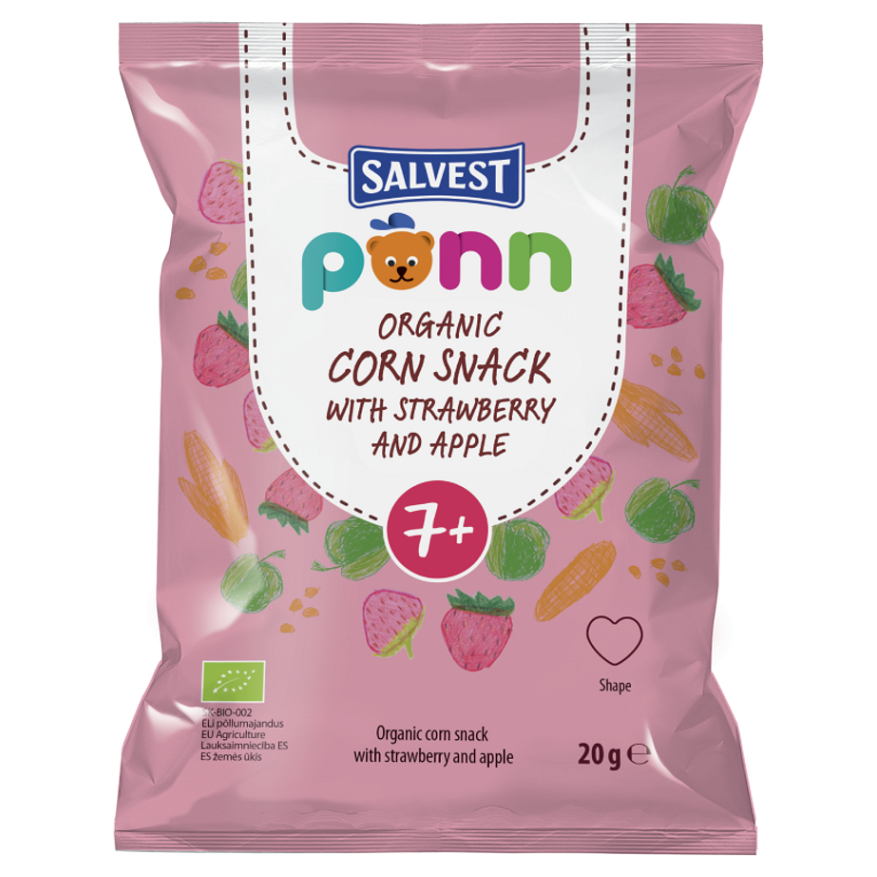 Salvest Põnn BIO chrumky pre deti jahoda 20 g kúpite na Mojalekaren.sk
