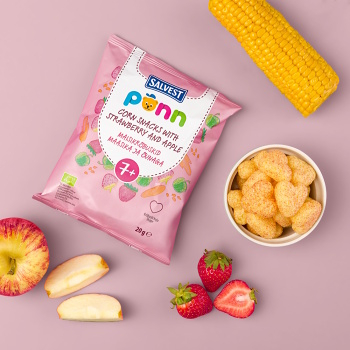 SALVEST Põnn Jahodové chrumky od 7. mesiaca BIO 20 g (Sušienky, piškóty a detské chrumky) - BIO - obrázok 2/3