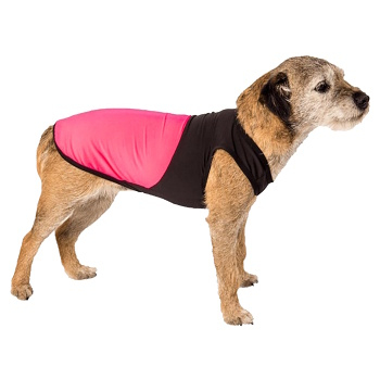 SAMOHÝL EXCLUSIVE Hanah termo tielko pre psov čierno-ružové 1 ks, Veľkosť oblečku: 60
