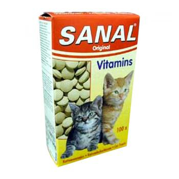 Sanal mačka Vitamins kalcium s vitamínmi 100tbl