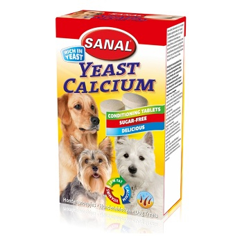 SANAL Yeast Calcium pre psov 100 tablet