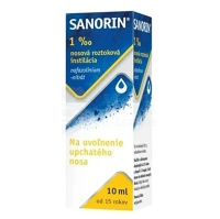SANORIN 1 ‰ nosová roztoková instilácia 10 ml