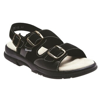 SANTÉ Dámske sandále čierne 1 pár, Veľkosť obuvi: 39