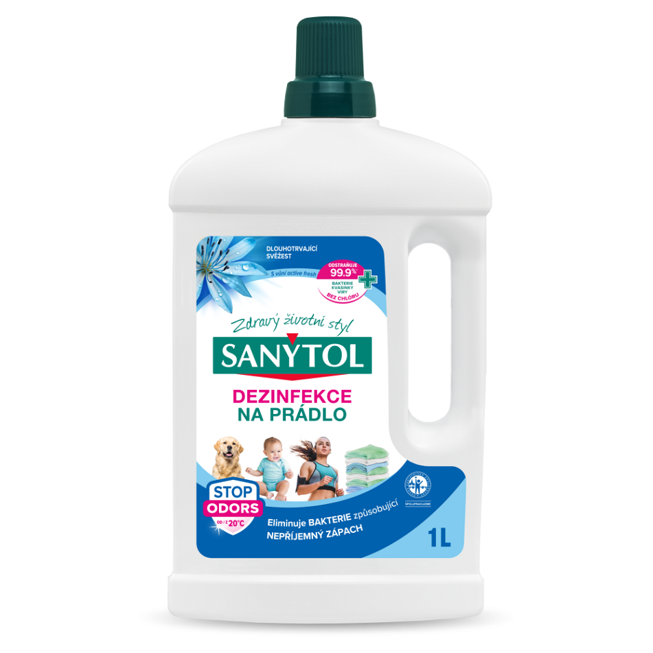 SANYTOL Dezinfekcia na bielizeň Active Fresh 1 l