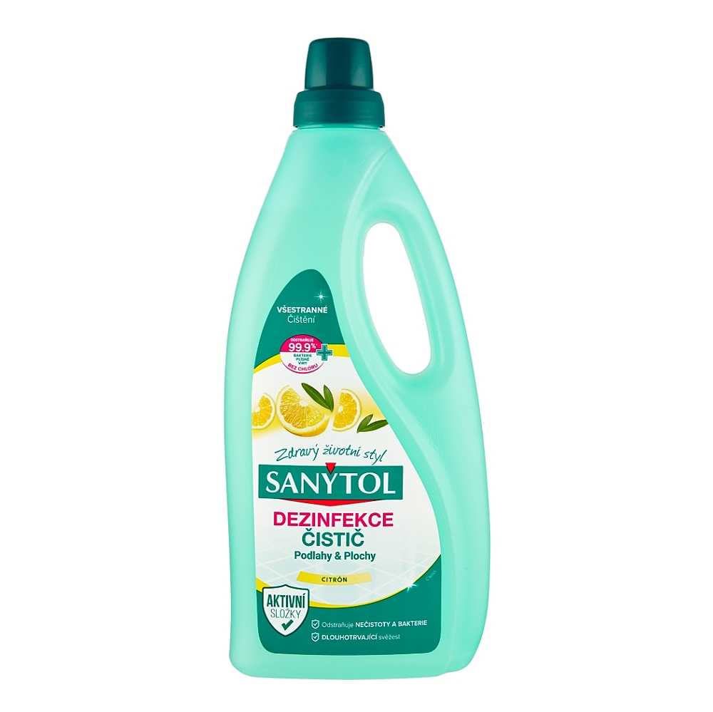 SANYTOL Dezinfekcia univerzálny čistič podlahy a plochy Citrón&Olivové lístky 1000 ml kúpite na Mojalekaren.sk