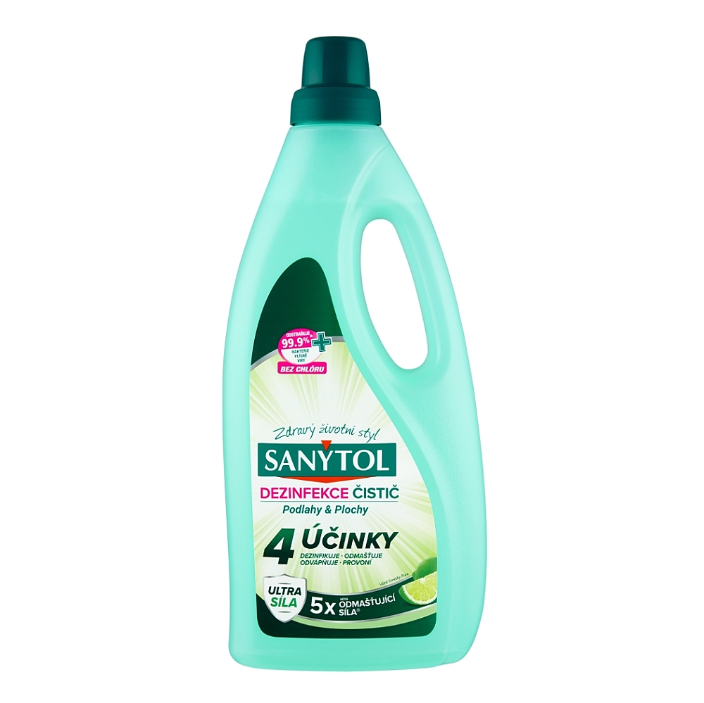 SANYTOL Dezinfekčný čistič podlahy a plochy 4 účinky 1000 ml