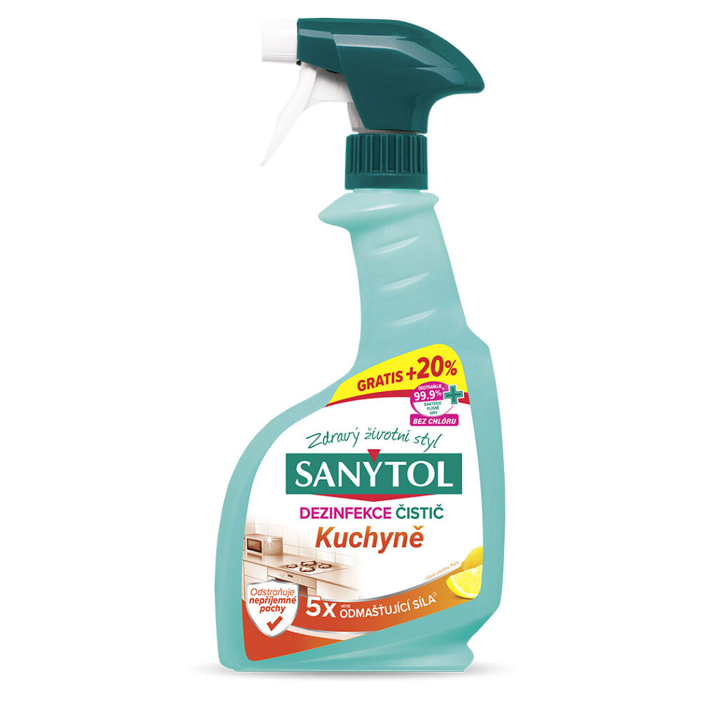 SANYTOL Dezinfekčný odmasťujúci čistič na kuchyne 500 ml