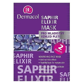 Dermacol Saphir Elixir Mask 16ml (Výživná maska ​​so zafírom)