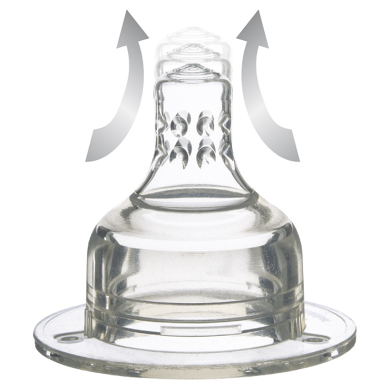 LOVI Cumlík silikónový pomalý Super vent 3+ mesiace 2 ks