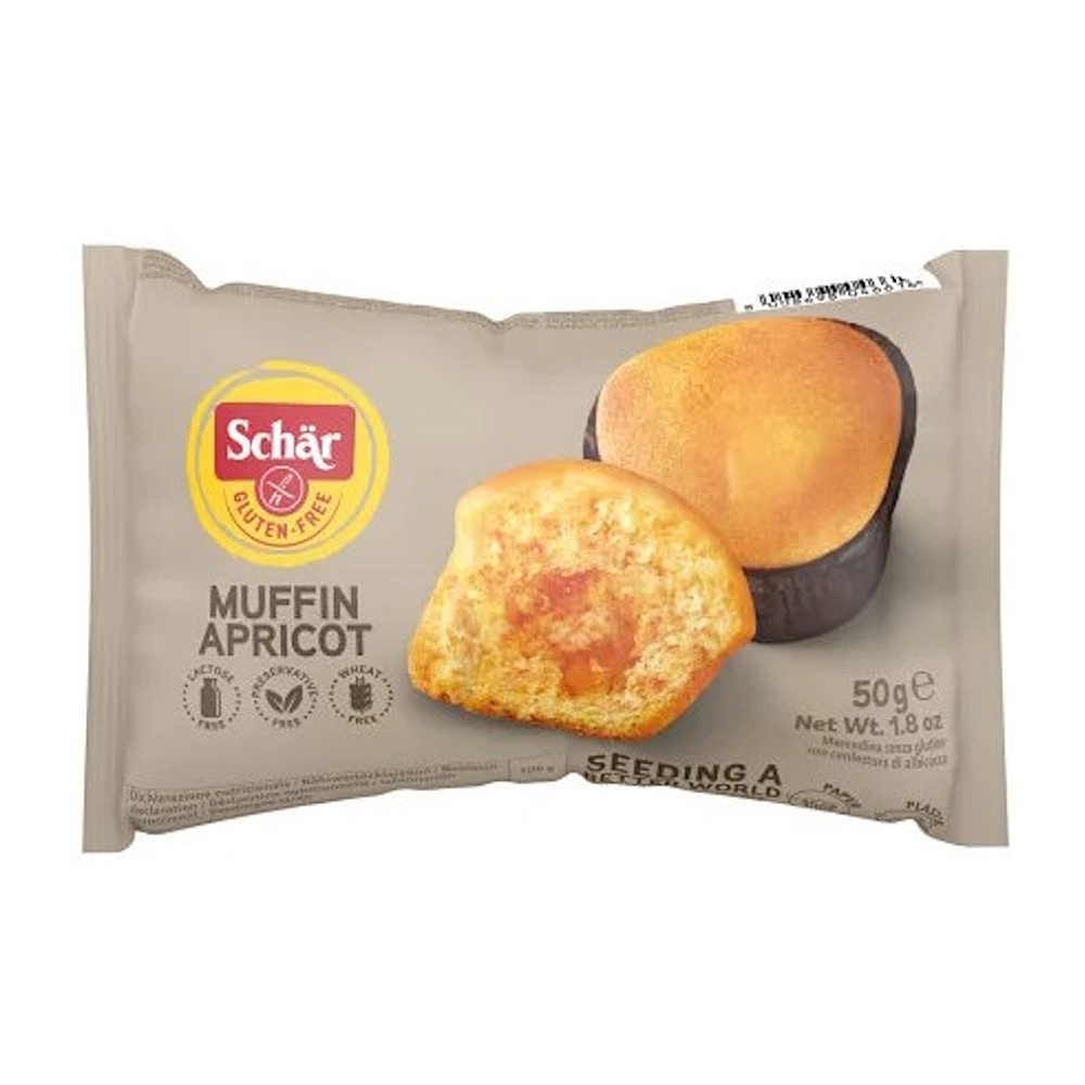 SCHÄR Muffin apricot muffiny s marhuľovou marmeládou bez lepku 50 g