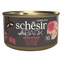 SCHESIR After Dark Paté konzerva pre mačky kura a hovädzie 80 g