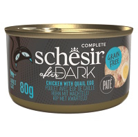 SCHESIR After Dark Paté konzerva pre mačky kura a vajcia 80 g