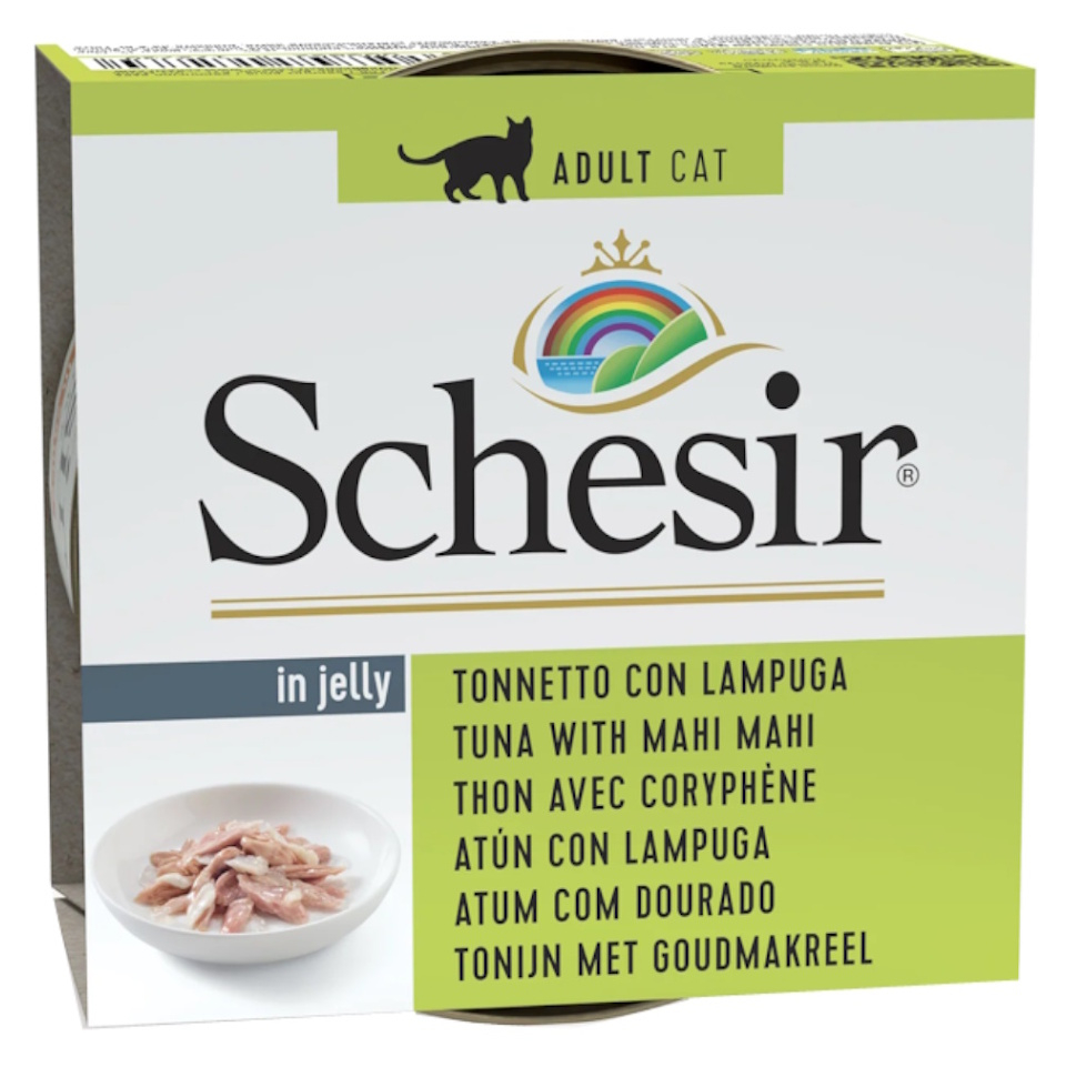 E-shop SCHESIR Konzerva pre mačky tuniak a mahi mahi 85 g
