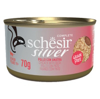 SCHESIR Senior Wholefood konzerva pre mačky kura a kačica 70 g