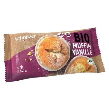 SCHNITZER Muffiny čučoriedkové BIO 2 kusy (Bezlepkové múčniky) - BIO