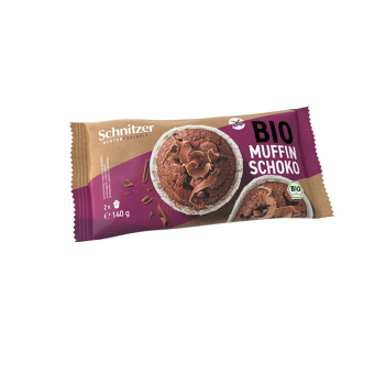 SCHNITZER Muffiny tmavá čokoláda BIO 2 kusy (Bezlepkové múčniky) - BIO