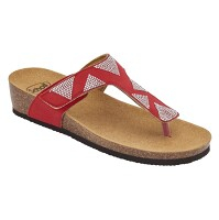SCHOLL Dubaj flip-flop dámske žabky červené, Veľkosť obuvi: 40