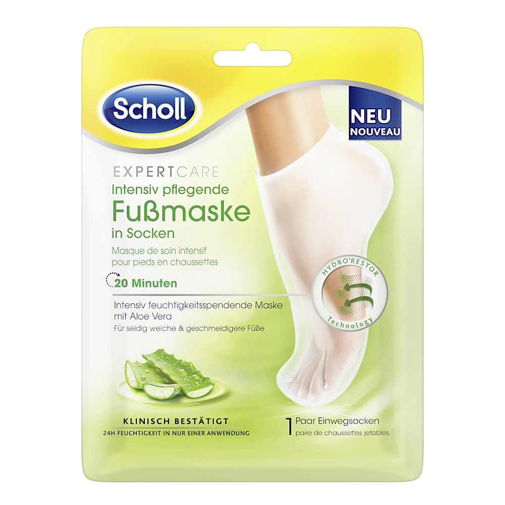 SCHOLL Expert Care Vyživujúca maska na nohy s Aloe vera 1 pár