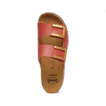 SCHOLL Monterey 2 straps dámske šľapky tehlové 1 pár, Veľkosť obuvi: 37 (Dámska ortopedická obuv) - obrázok 3/4