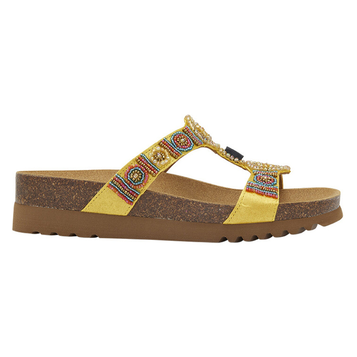 SCHOLL New bogotta wedge dámske šľapky žlté 1 pár, Veľkosť obuvi: 41