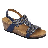 SCHOLL Palinuro T-bar dámske sandále námornícke modré, Veľkosť obuvi: 36