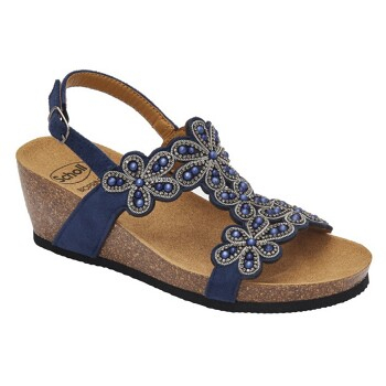 SCHOLL Palinuro T-bar dámske sandále námornícke modré, Veľkosť obuvi: 40