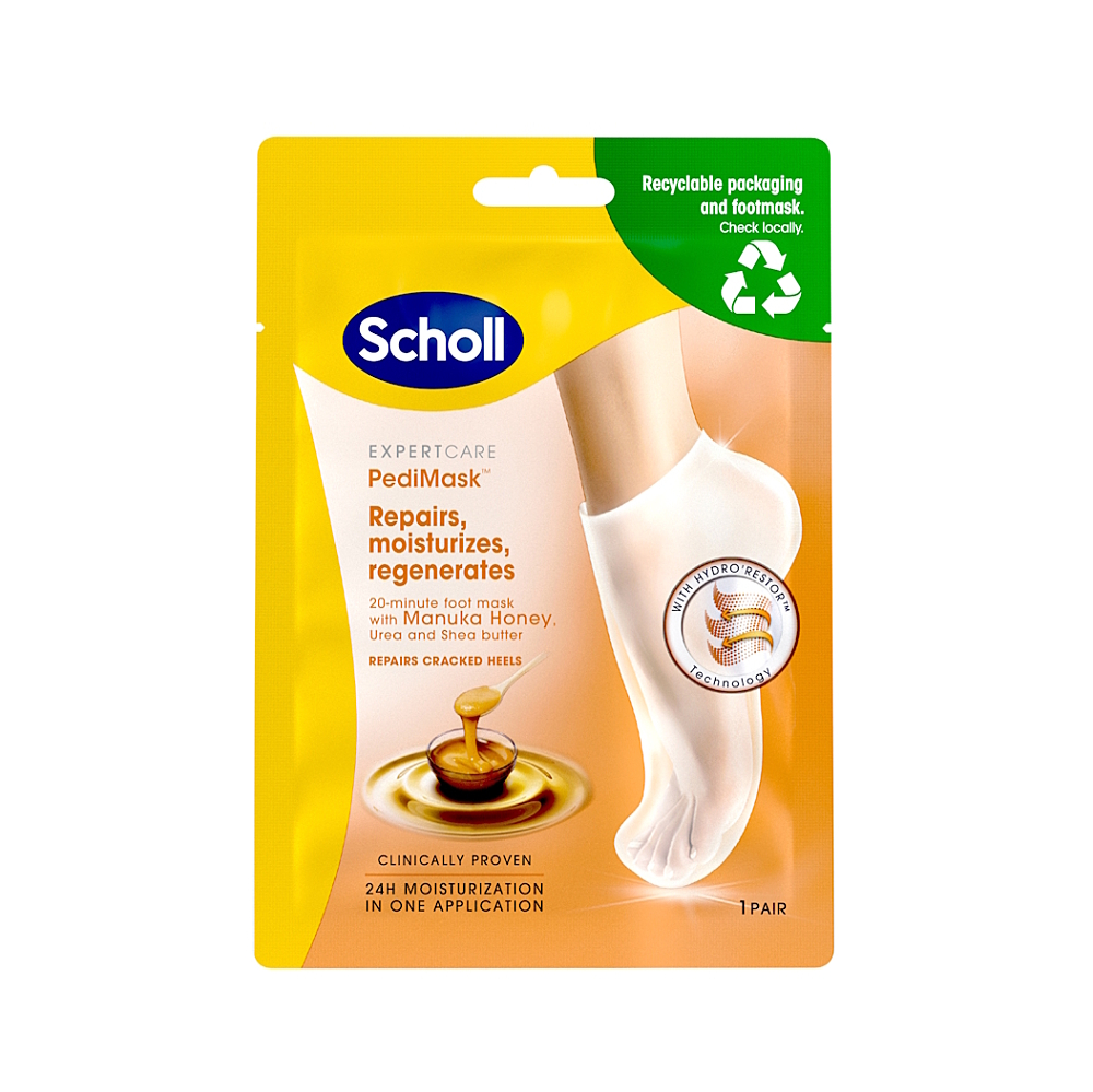 E-shop SCHOLL PediMask vyživujúca maska ​​na chodidlá s bambuckým maslom 1 pár
