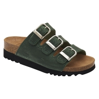 SCHOLL Rio wedge ad dámske šľapky tmavo zelené 1 pár, Veľkosť obuvi: 37